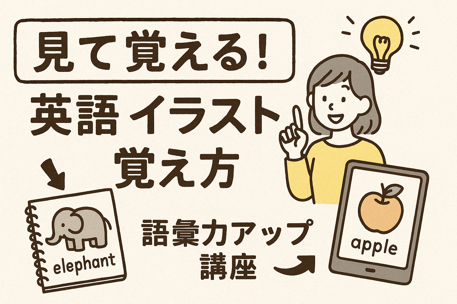 見て覚える!【英語 イラスト 覚え方】語彙力アップ講座
