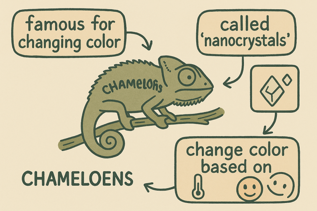 イメージでわかる英文法表現:カメレオンの色変化の秘密(The Secret of Chameleon Color Change)