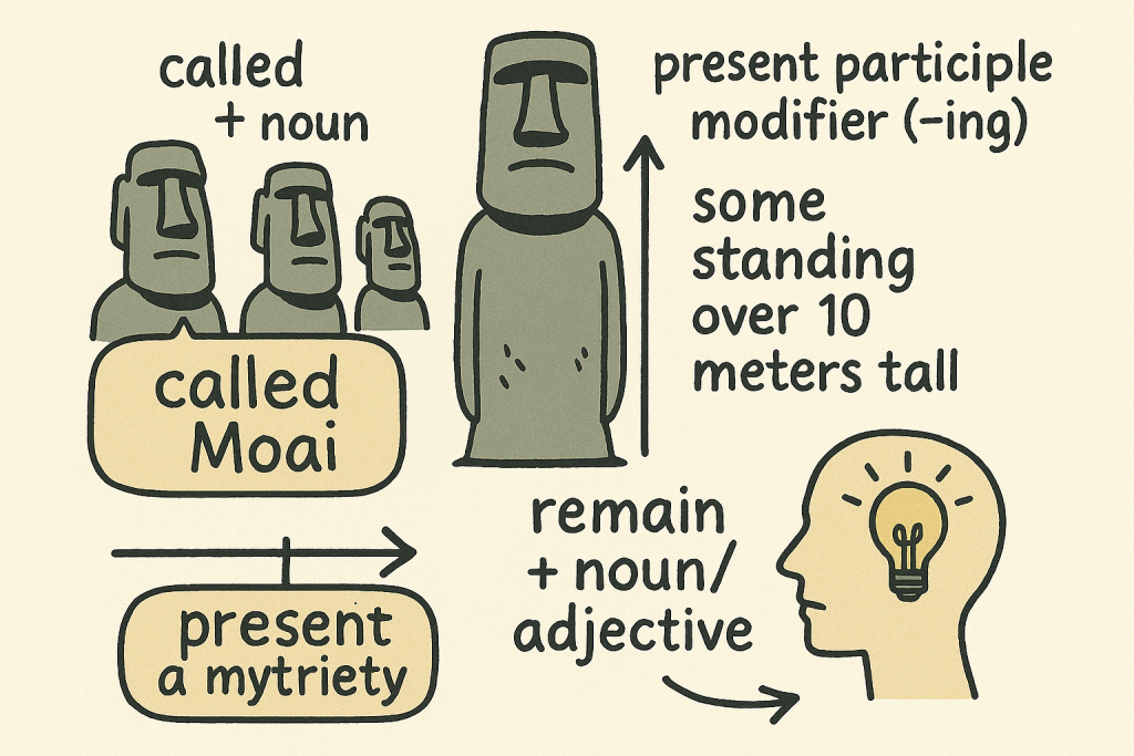 イメージでわかる英文法表現:イースター島のモアイ像の謎(The Mystery of Easter Island’s Moai Statues)