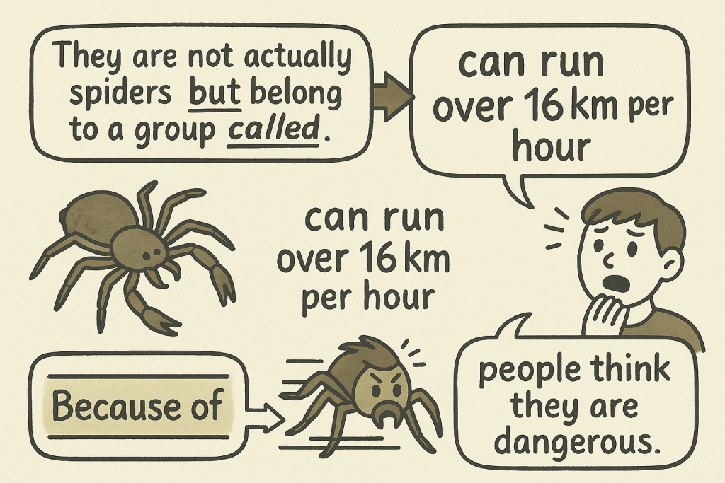 イメージでわかる英文法表現:キャメルスパイダーの驚異的なスピード(The Incredible Speed of Camel Spiders)