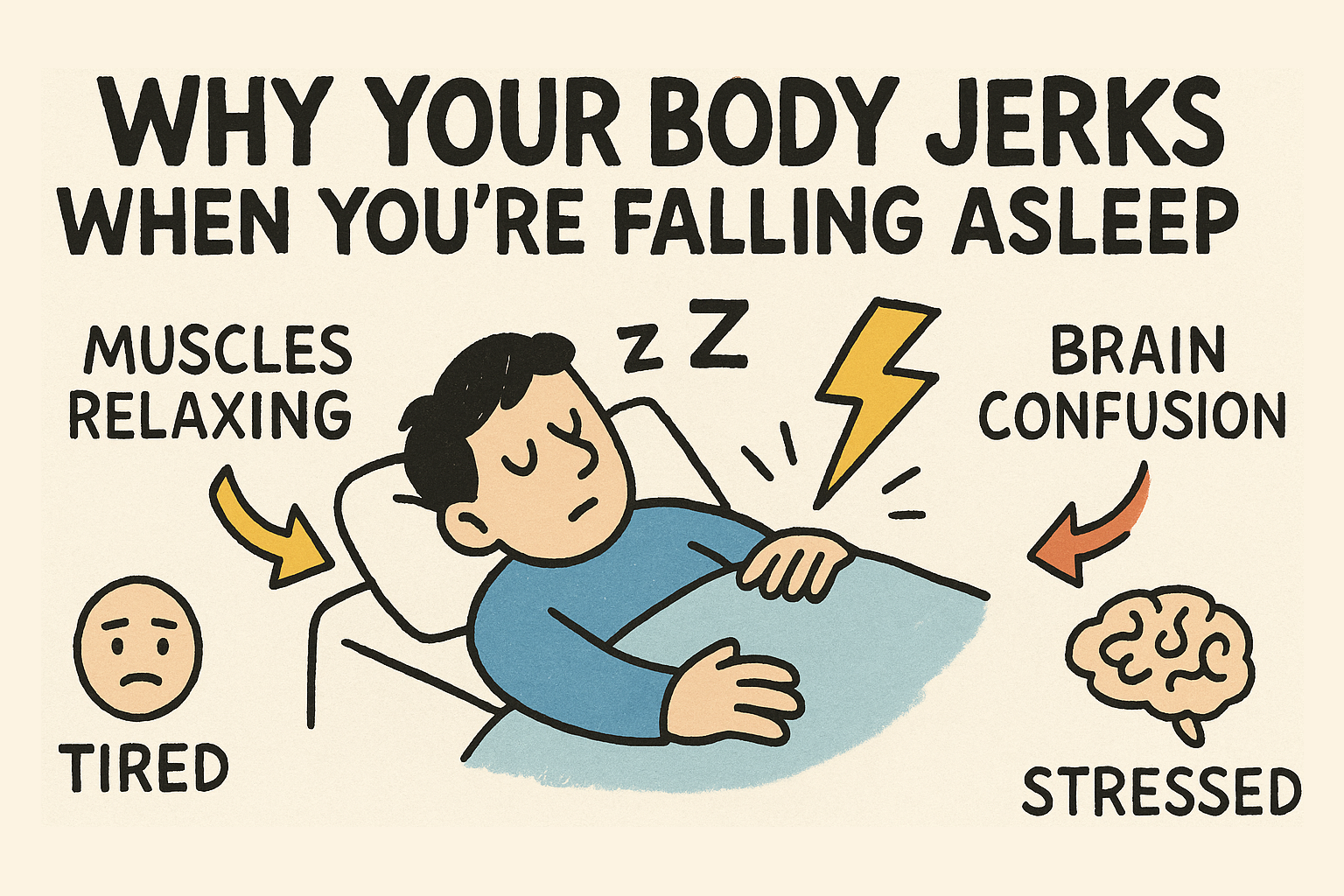 眠っている間に体がビクッとなる理由