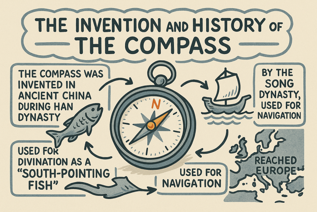 絵で見る英語で雑学:コンパスの誕生と歴史(The Invention and History of the Compass)