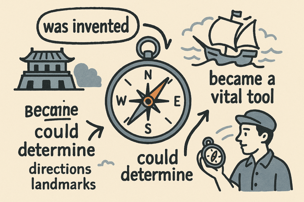 イメージでわかる英文法表現:コンパスの誕生と歴史(The Invention and History of the Compass)