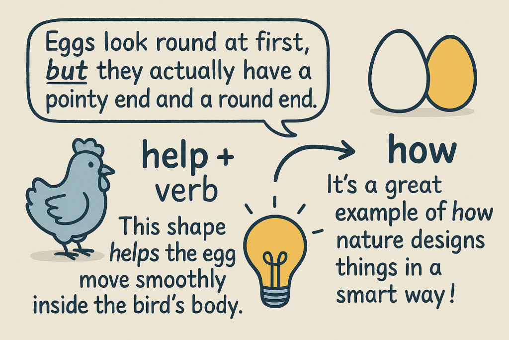 イメージでわかる英文法表現:タマゴは丸くない?上下がある理由(Why Are Eggs Not Perfectly Round?)