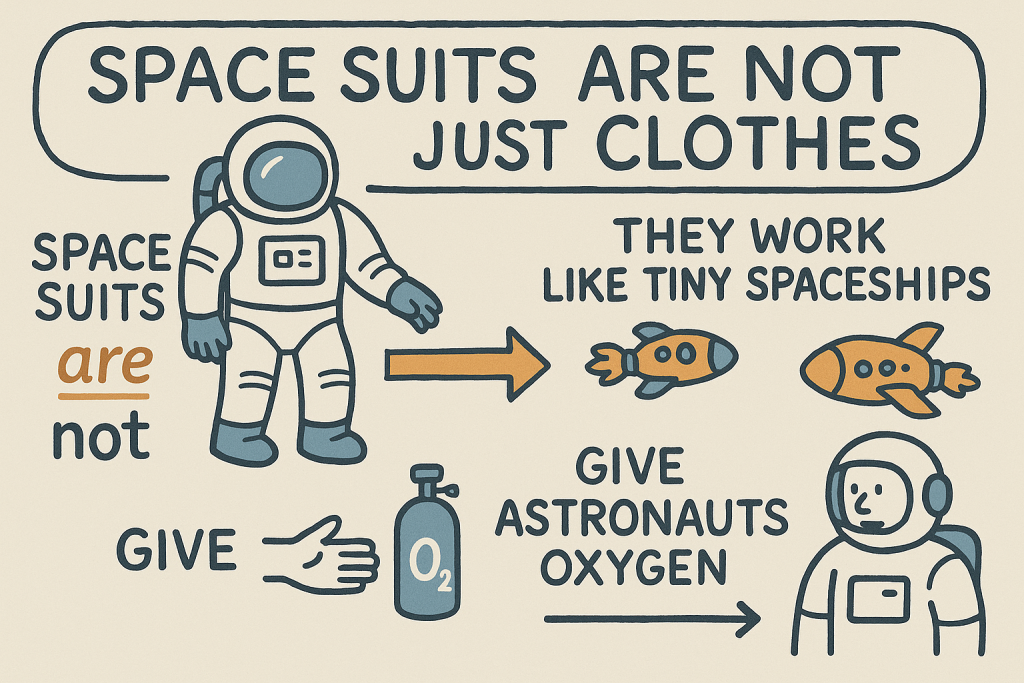 イメージでわかる英文法表現:宇宙服のひみつ(The Secret of Space Suits)