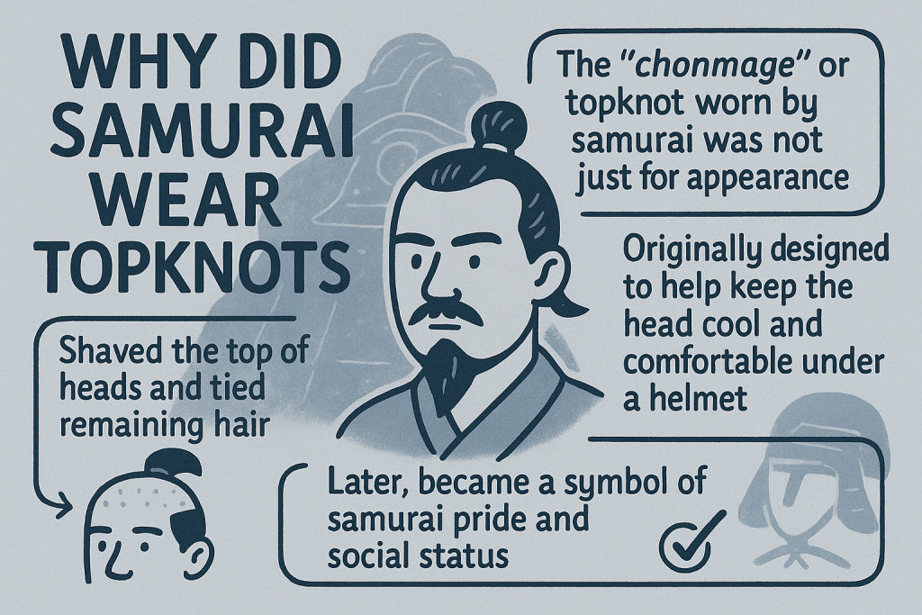 Why Did Samurai Wear Topknots? Samurai wore topknots to stay comfortable under helmets and to show pride and social status